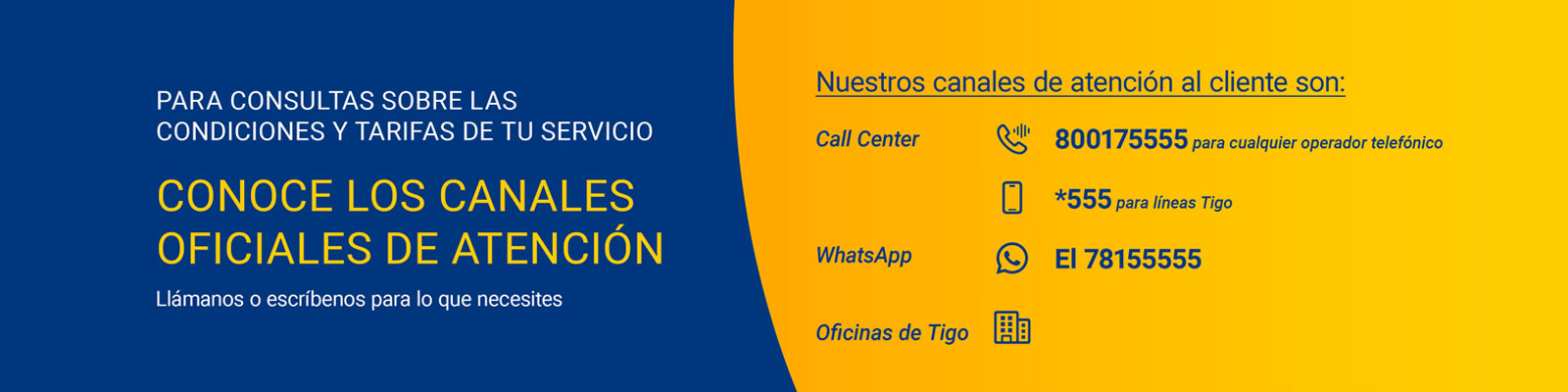 Canales de Atención Tigo Money